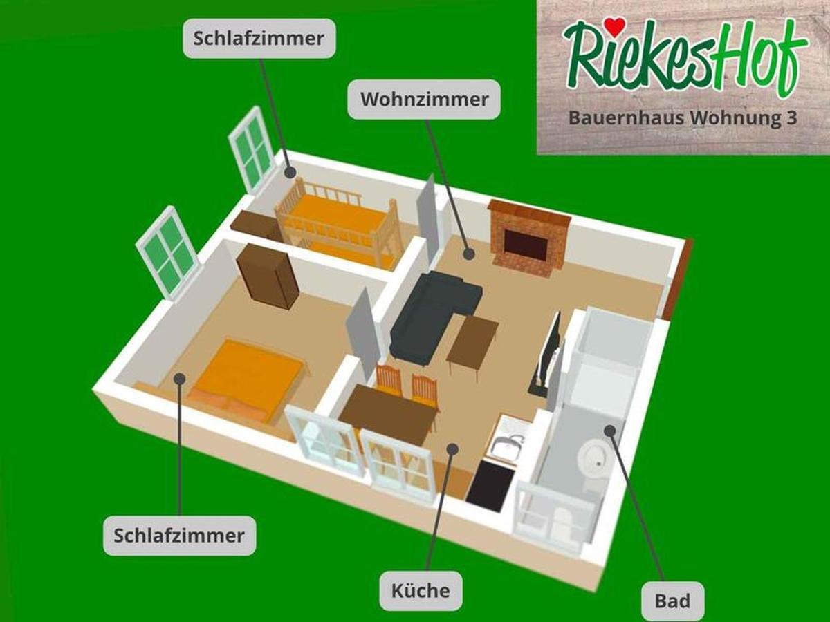דירות שמאלנברג Riekeshof מראה חיצוני תמונה