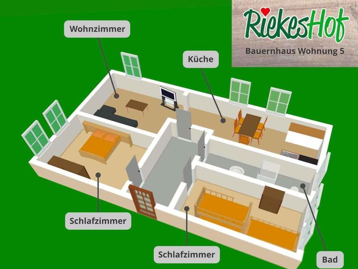 דירות שמאלנברג Riekeshof מראה חיצוני תמונה